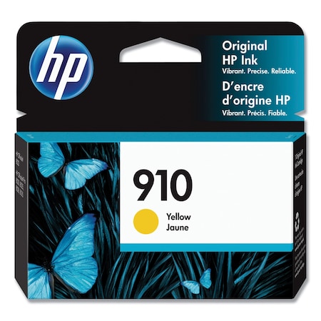 Hp HP 910 Original Standard Yield Inkjet Ink Cartridge - Yellow - 1 Each - 315 Pages 3YL60AN#140